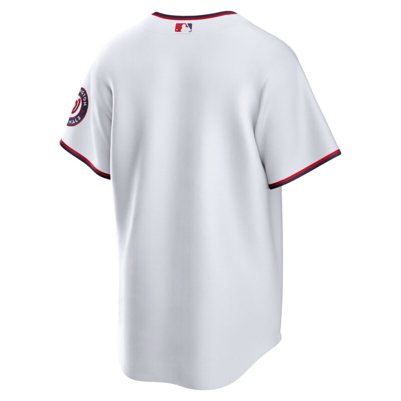Washington Nationals Home Blank Jersey - White - Image 3