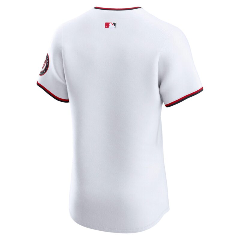 Washington Nationals Home Elite Jersey - White - Image 3