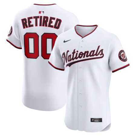 Washington Nationals Home Elite Pick-A-Player Retired Roster Jersey - White