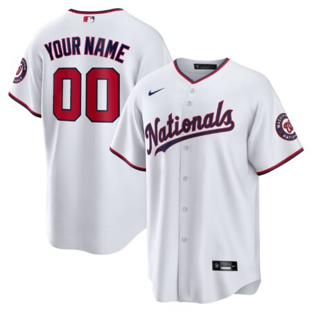 Washington Nationals Custom Jersey - White