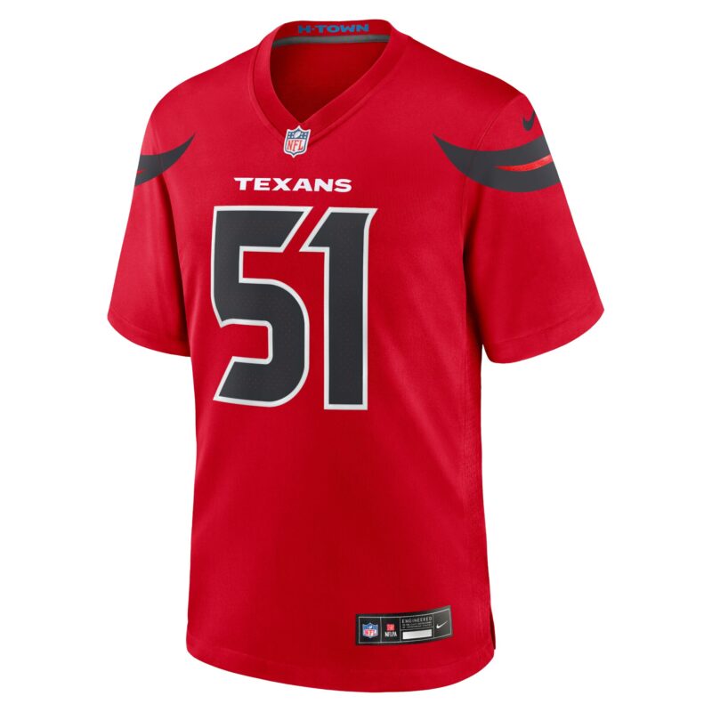 Will Anderson Jr. Houston Texans Alternate Game Jersey - Red - Image 2