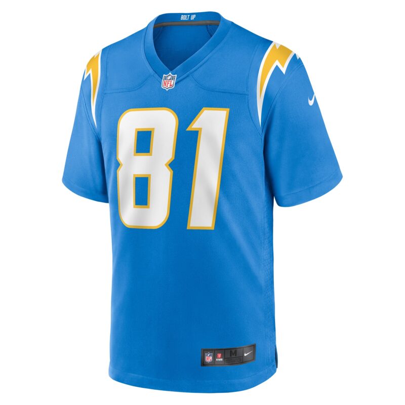 Will Dissly Los Angeles Chargers Game Jersey - Powder Blue - Image 2