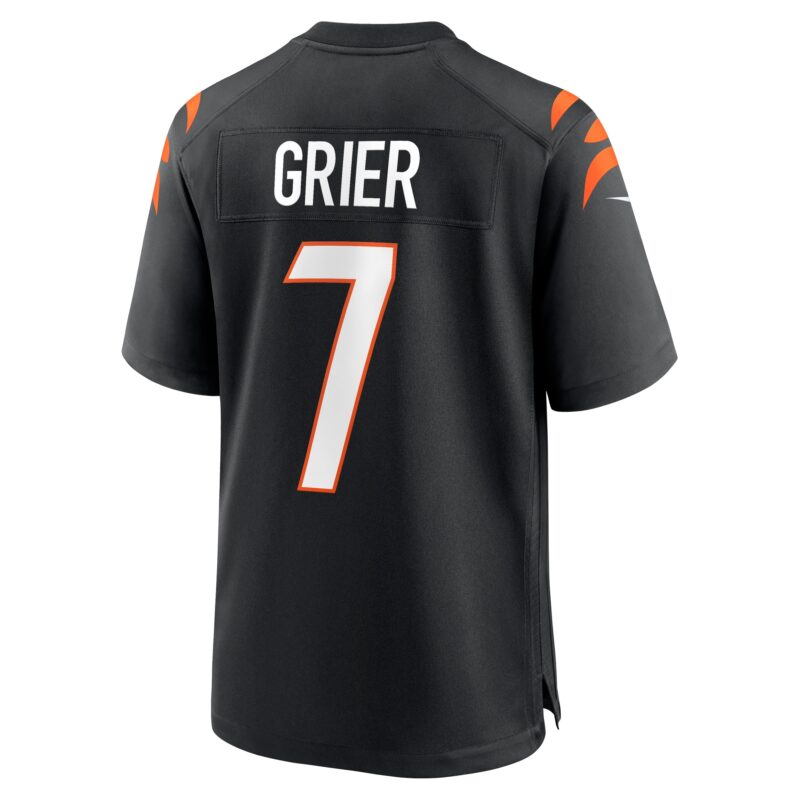 Will Grier Cincinnati Bengals Team Game Jersey - Black - Image 3