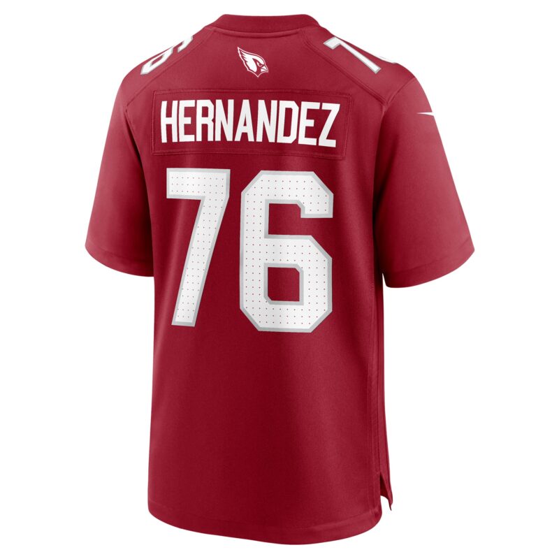 Will Hernandez Arizona Cardinals Team Game Jersey - Cardinal - Image 3