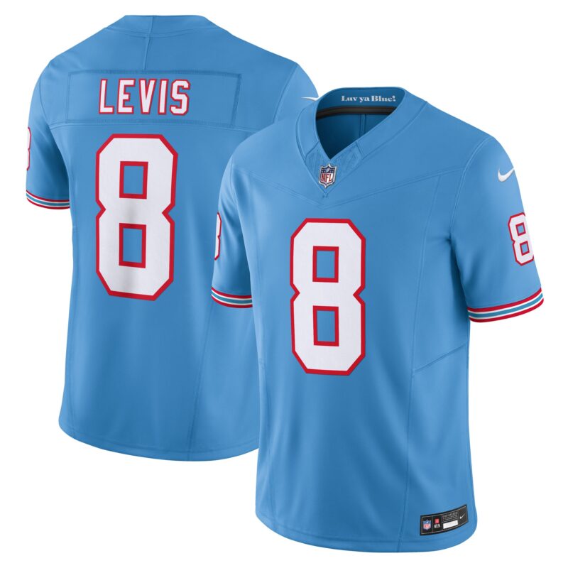 Will Levis Tennessee Titans Alternate Oilers Throwback Vapor F.U.S.E. Limited Jersey - Light Blue