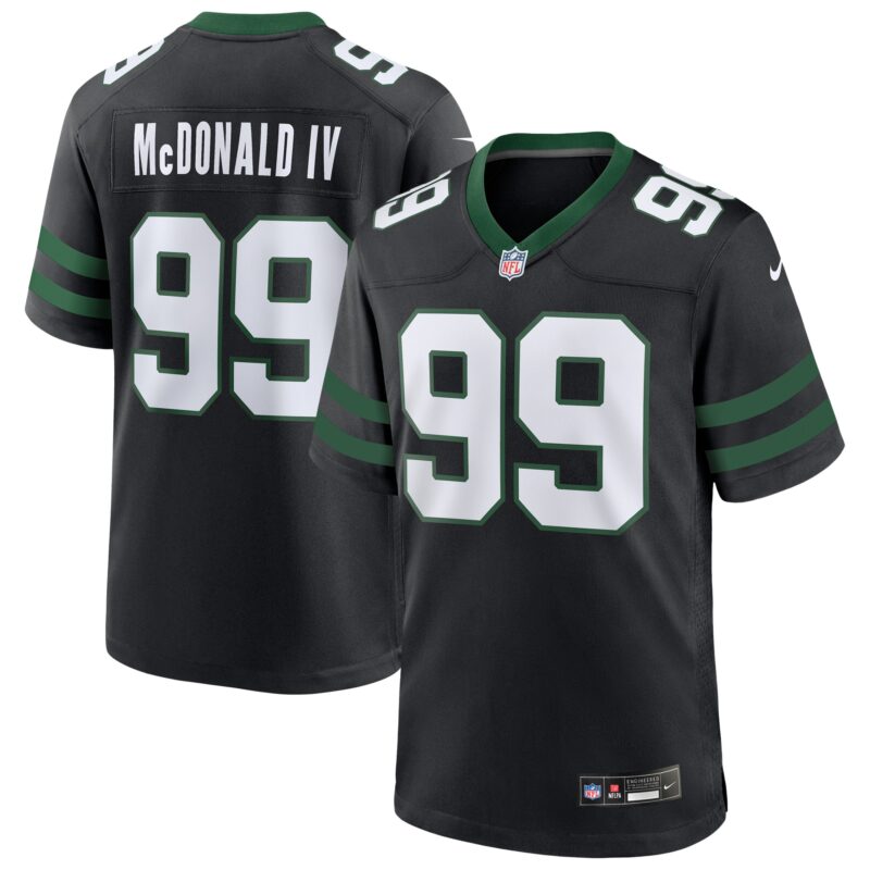 Will McDonald IV New York Jets Alternate Game Jersey - Legacy Black
