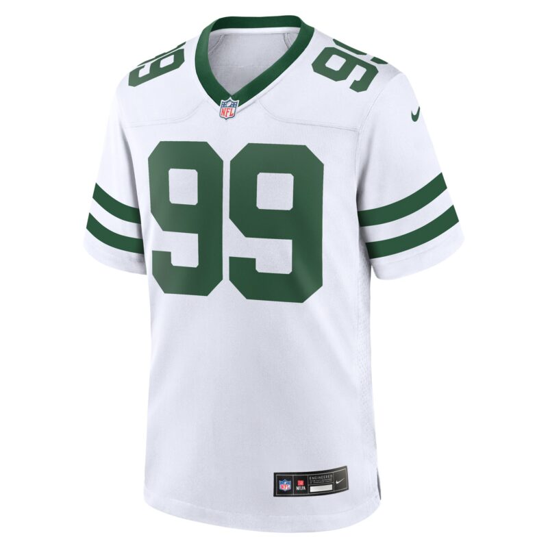 Will McDonald IV New York Jets Game Jersey - Legacy White - Image 2