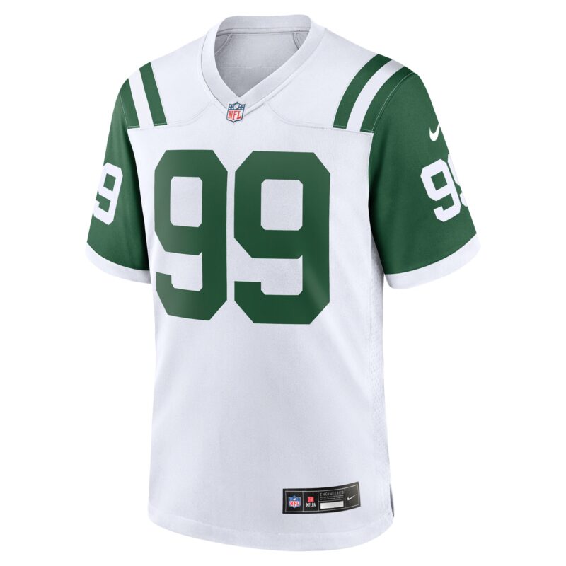Will McDonald IV New York Jets Classic Alternate Game Jersey - White - Image 2