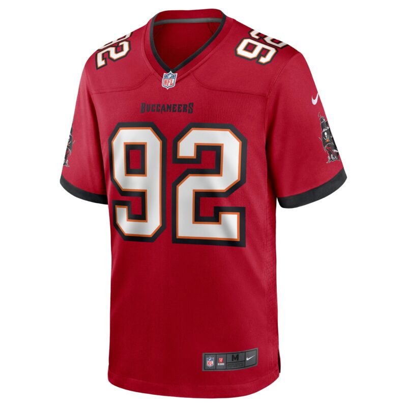 William Gholston Tampa Bay Buccaneers Game Jersey - Red - Image 2