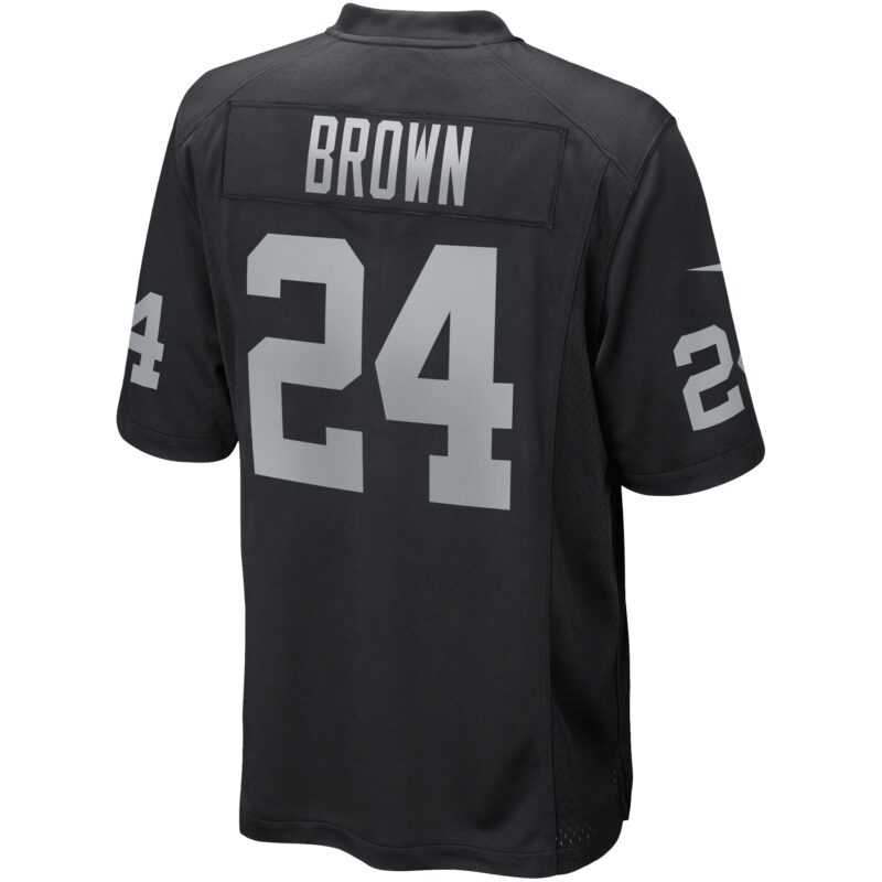 Willie Brown Las Vegas Raiders Game Retired Player Jersey - Black - Image 3