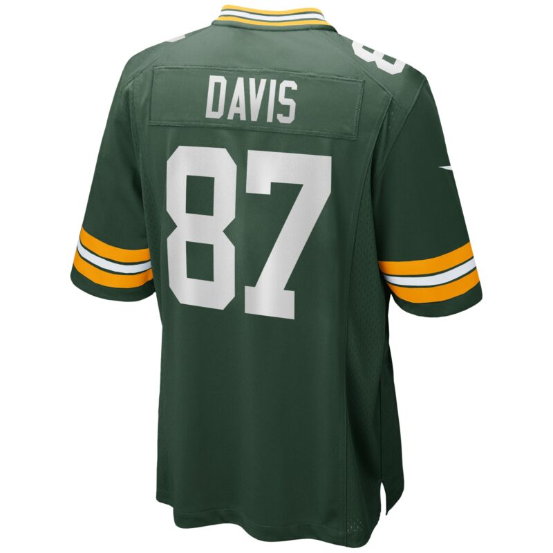 Willie Davis Green Bay Packers Game Retired Player Jersey - Green - Image 3