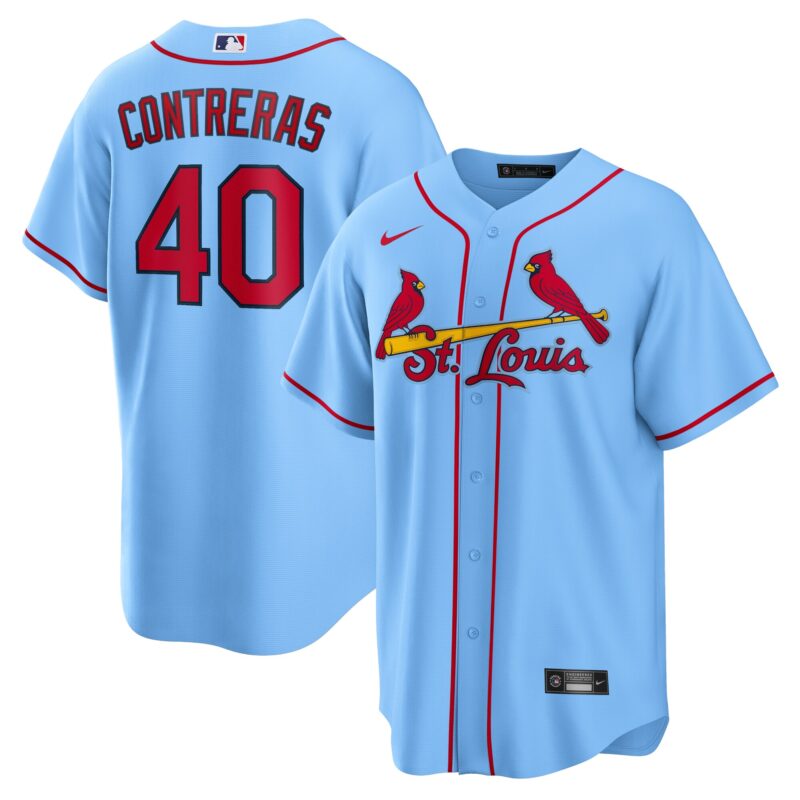 Willson Contreras St. Louis Cardinals Alternate Jersey - Light Blue