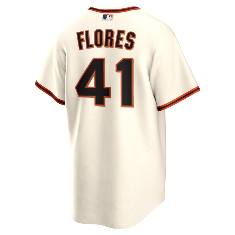 Wilmer Flores San Francisco Giants Home Jersey - Cream - Image 3