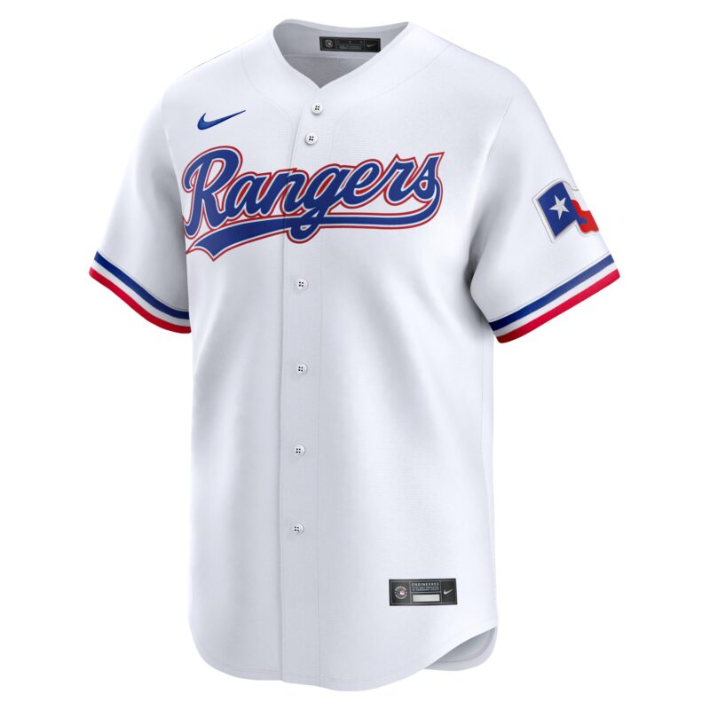 Wyatt Langford Texas Rangers Home Limited Player Jersey - White - Image 2