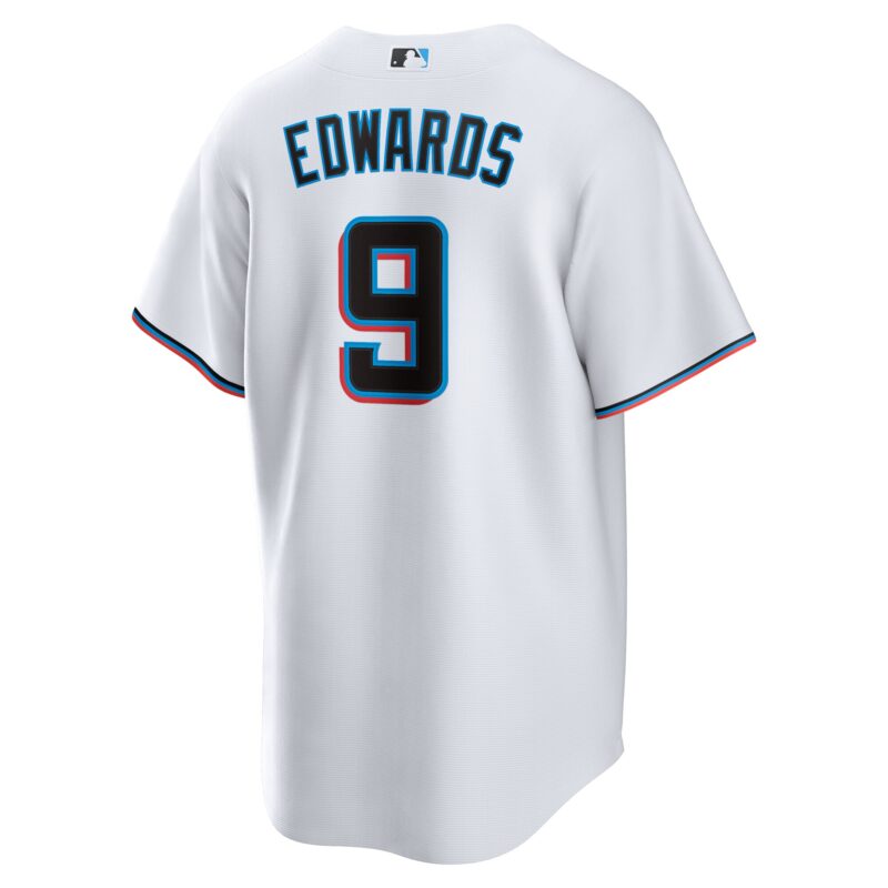 Xavier Edwards Miami Marlins Home Jersey - White - Image 3