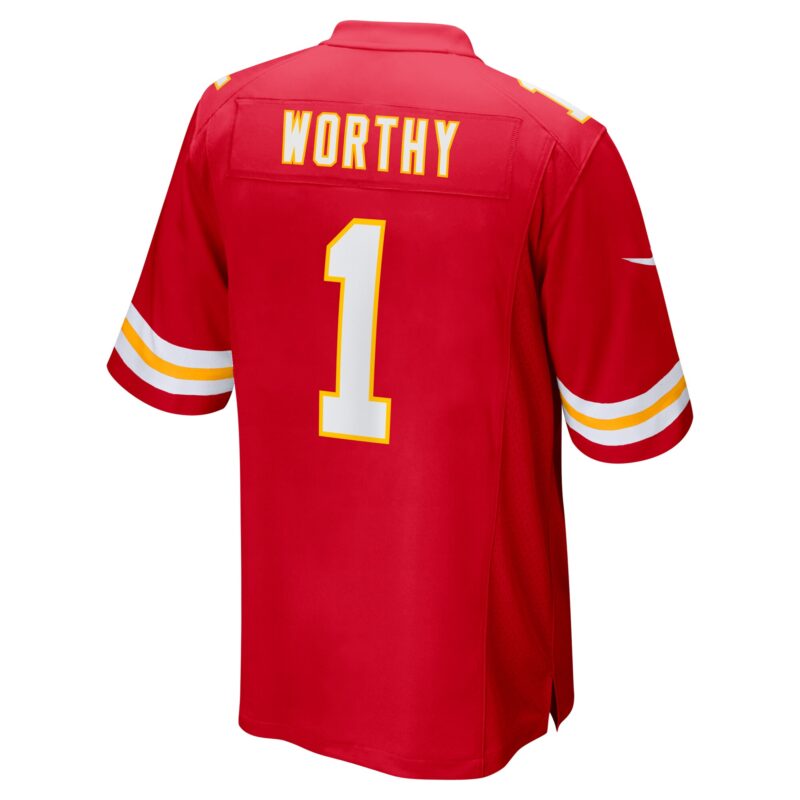Xavier Worthy Kansas City Chiefs Player Game Jersey - Red - Image 3