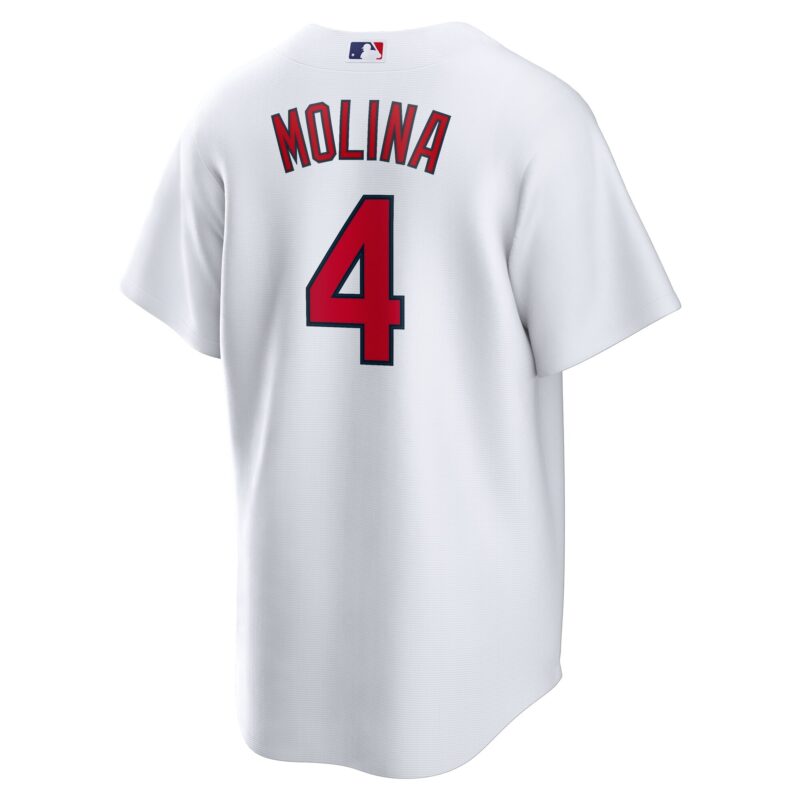 Yadier Molina St. Louis Cardinals Home Retired Player Jersey - White - Image 3