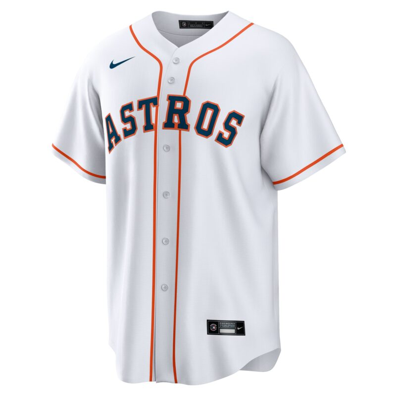 Yainer Diaz Houston Astros Home Jersey - White - Image 2