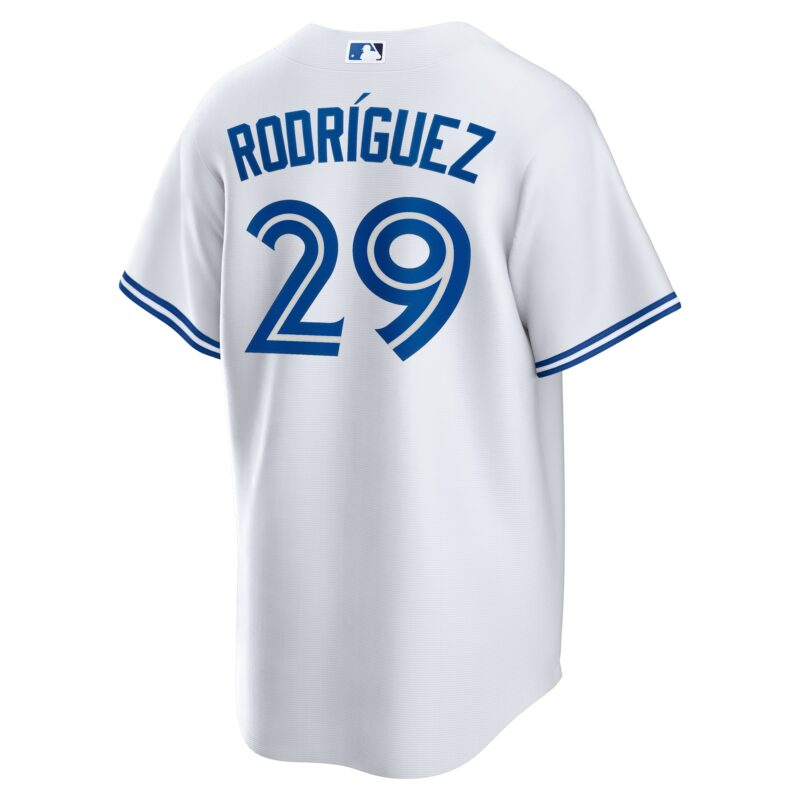 Yariel Rodriguez Toronto Blue Jays Home Jersey - White - Image 3