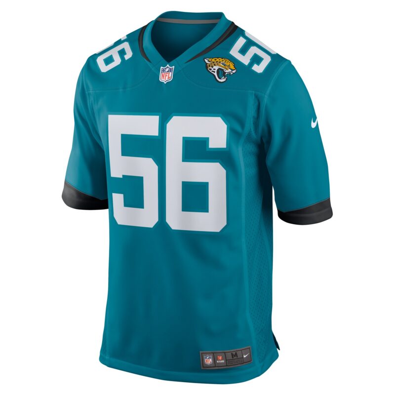 Yasir Abdullah Jacksonville Jaguars Team Game Jersey - Teal - Image 2