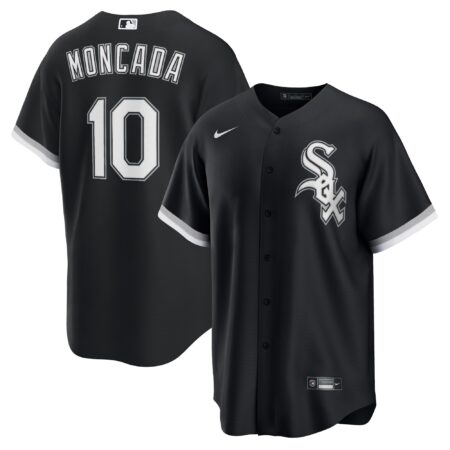 Yoan Moncada Chicago White Sox Alternate Player Name Jersey - Black