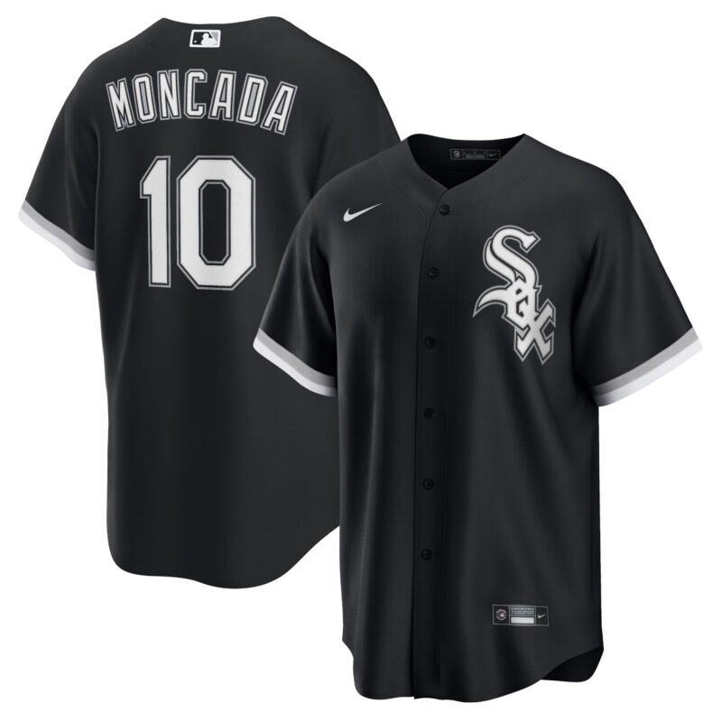 Yoan Moncada Chicago White Sox Alternate Player Name Jersey - Black