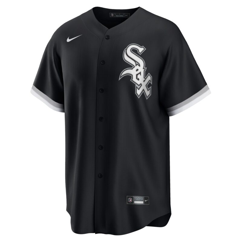 Yoan Moncada Chicago White Sox Alternate Player Name Jersey - Black - Image 2