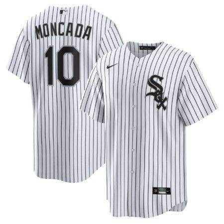 Yoan Moncada Chicago White Sox Home Player Name Jersey - White