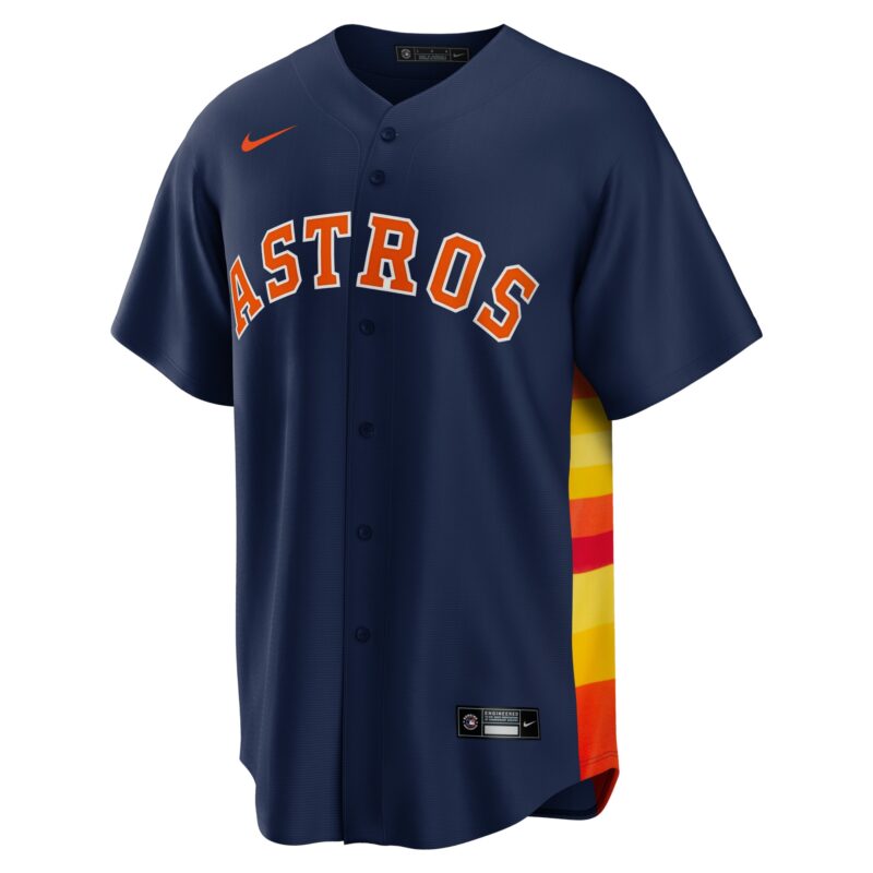 Yordan Álvarez Houston Astros Alternate Player Jersey - Navy - Image 2
