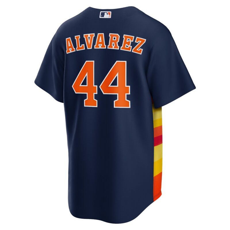 Yordan Álvarez Houston Astros Alternate Player Jersey - Navy - Image 3