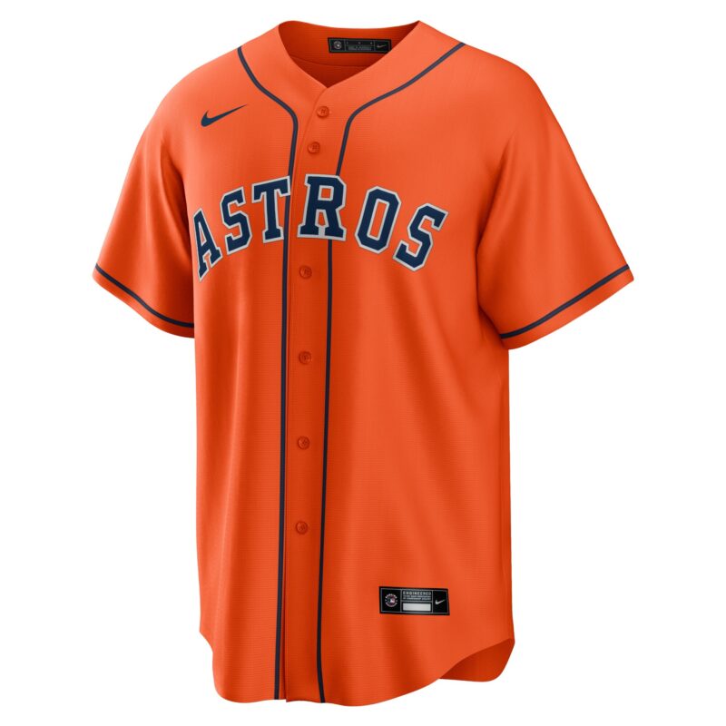 Yordan Álvarez Houston Astros Alternate Player Jersey - Orange - Image 2