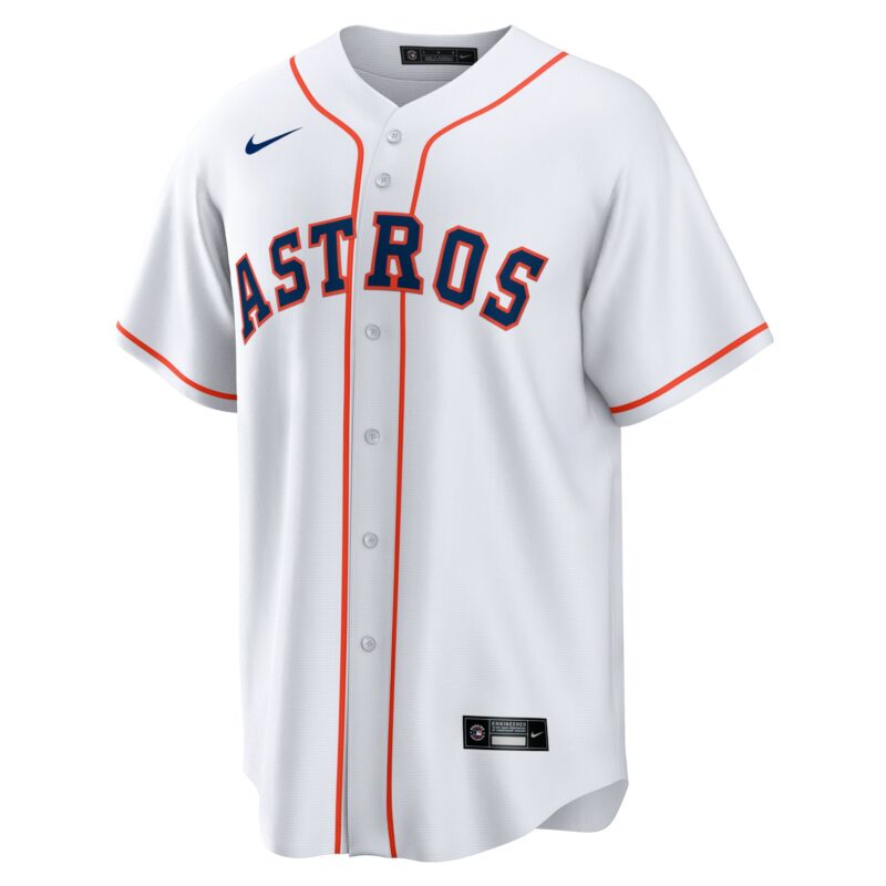 Yordan Álvarez Houston Astros Home Player Jersey - White - Image 2