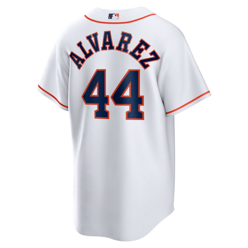 Yordan Álvarez Houston Astros Home Player Jersey - White - Image 3