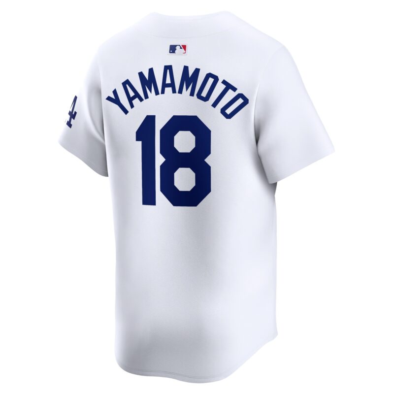 Yoshinobu Yamamoto Los Angeles Dodgers Home Limited Player Jersey - White - Image 3