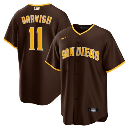 Yu Darvish San Diego Padres Alternate Player Jersey - Brown