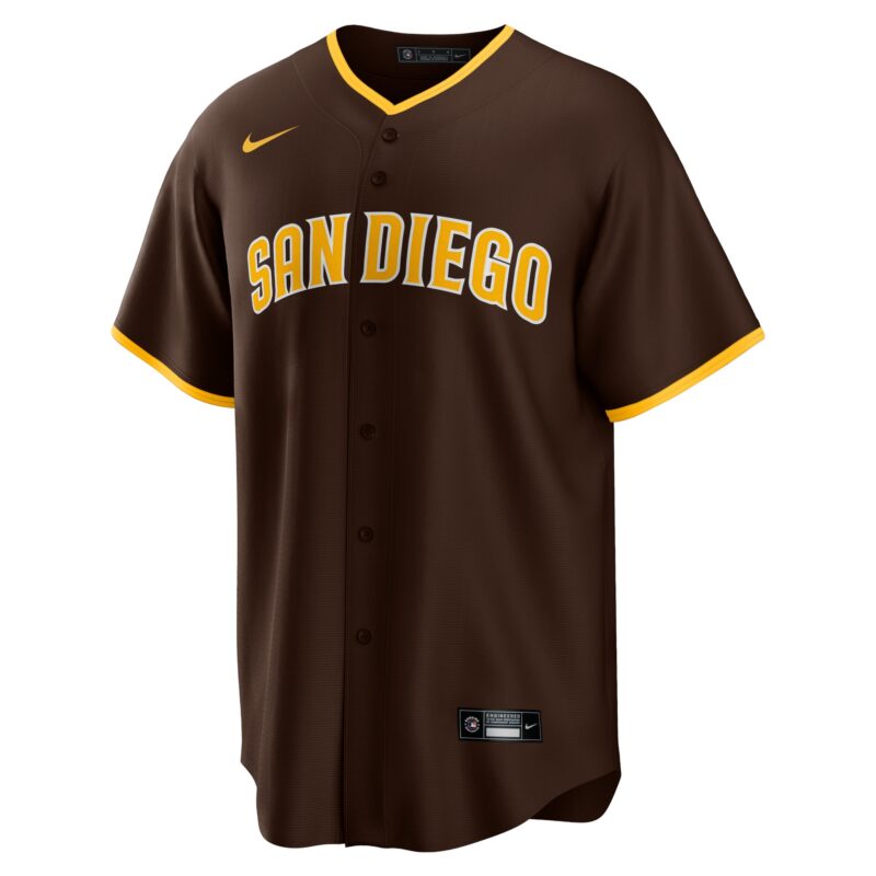 Yu Darvish San Diego Padres Alternate Player Jersey - Brown - Image 2