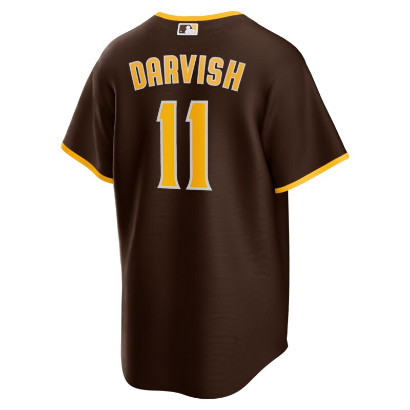 Yu Darvish San Diego Padres Alternate Player Jersey - Brown - Image 3