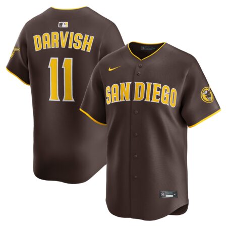 Yu Darvish San Diego Padres Road Limited Player Jersey - Brown