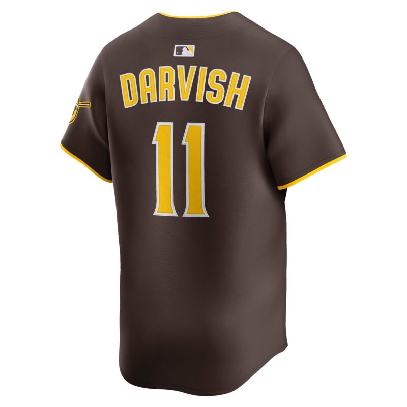 Yu Darvish San Diego Padres Road Limited Player Jersey - Brown - Image 3