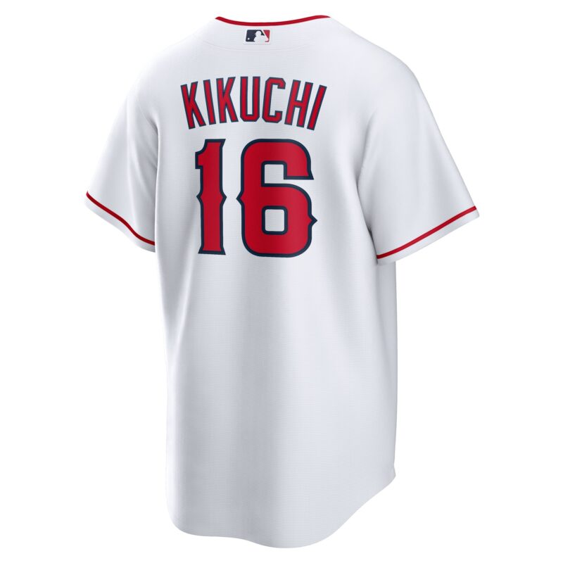 Yusei Kikuchi Los Angeles Angels Home Jersey - White - Image 3