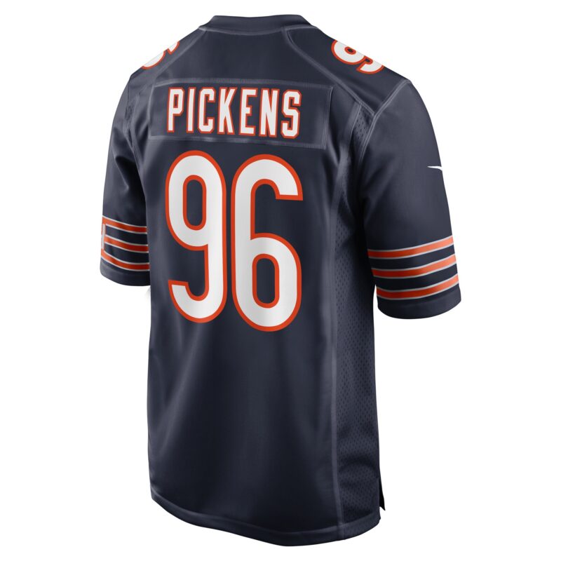 Zacch Pickens Chicago Bears Team Game Jersey - Navy - Image 3