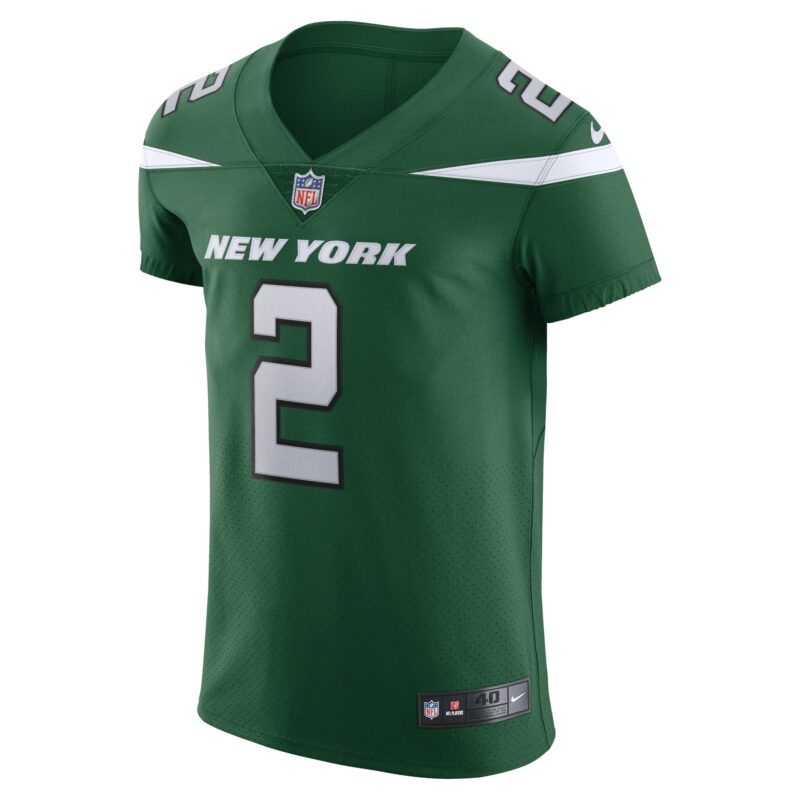 Zach Wilson New York Jets Vapor Elite Jersey - Gotham Green - Image 2