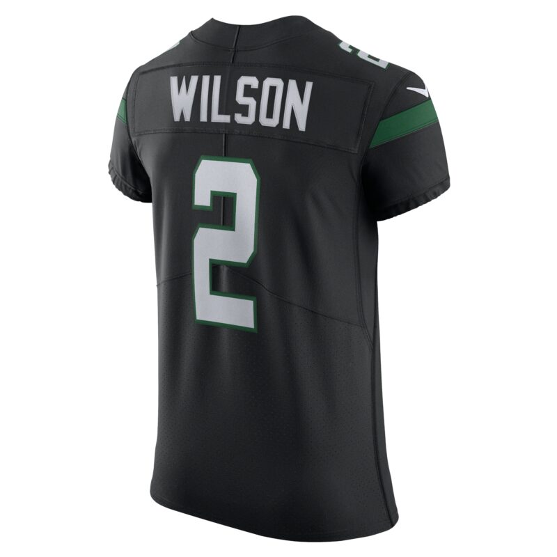 Zach Wilson New York Jets Vapor Elite Jersey - Stealth Black - Image 3