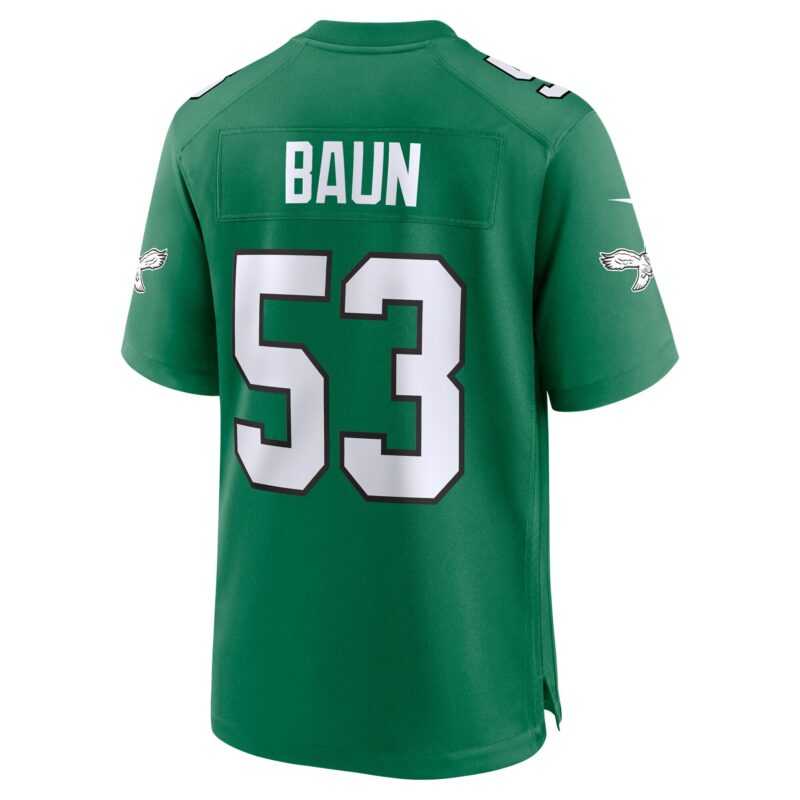 Zack Baun Philadelphia Eagles Alternate Game Jersey - Kelly Green - Image 3