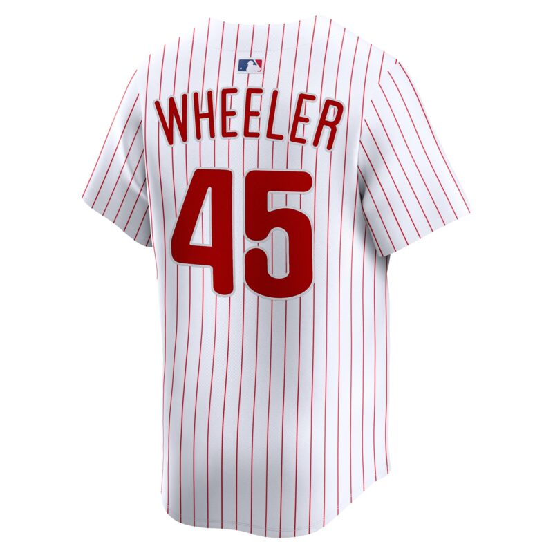 Zack Wheeler Philadelphia Phillies Home Limited Player Jersey - White - Image 3