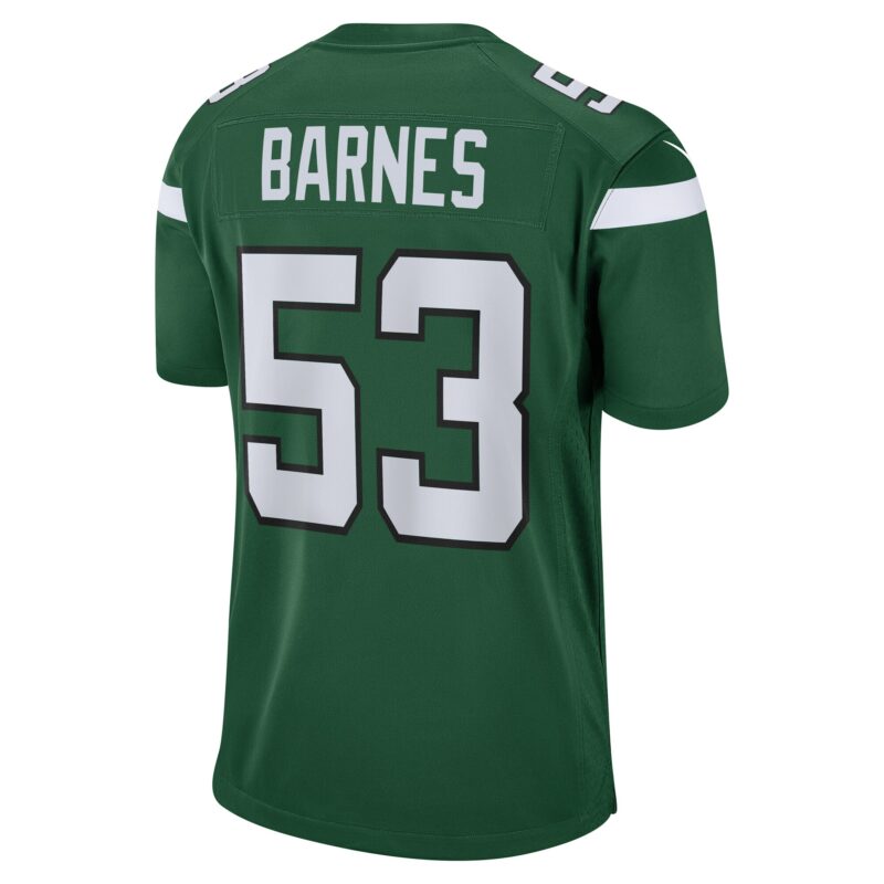Zaire Barnes New York Jets Game Jersey - Gotham Green - Image 3