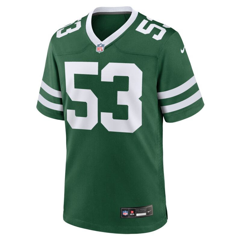 Zaire Barnes New York Jets Team Game Jersey - Legacy Green - Image 2