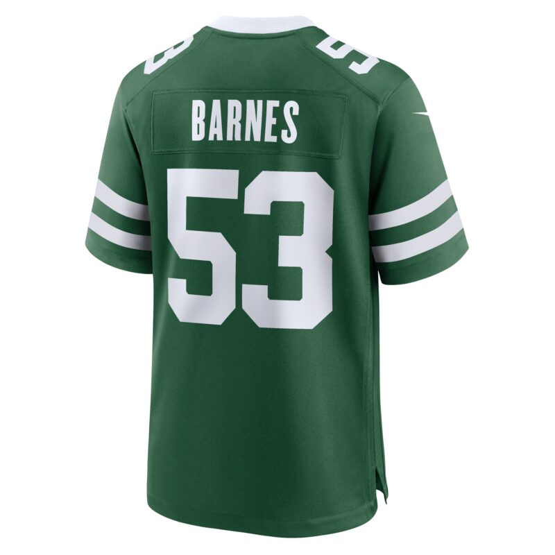 Zaire Barnes New York Jets Team Game Jersey - Legacy Green - Image 3