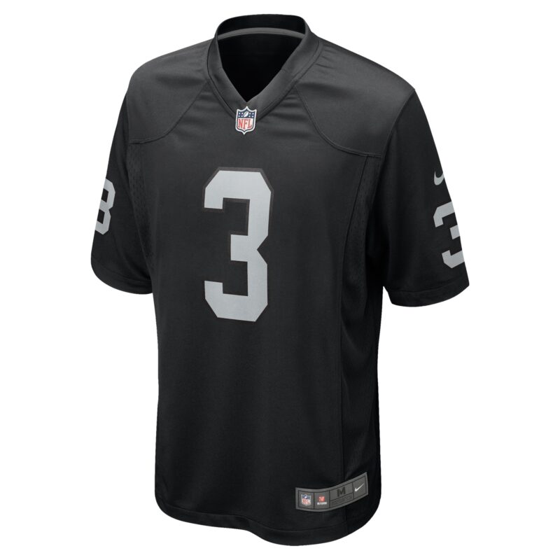 Zamir White Las Vegas Raiders Team Game Jersey - Black - Image 2