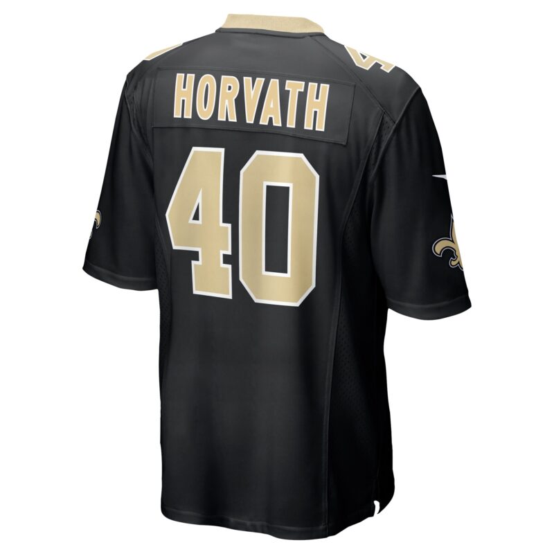 Zander Horvath New Orleans Saints Game Jersey - Black - Image 3